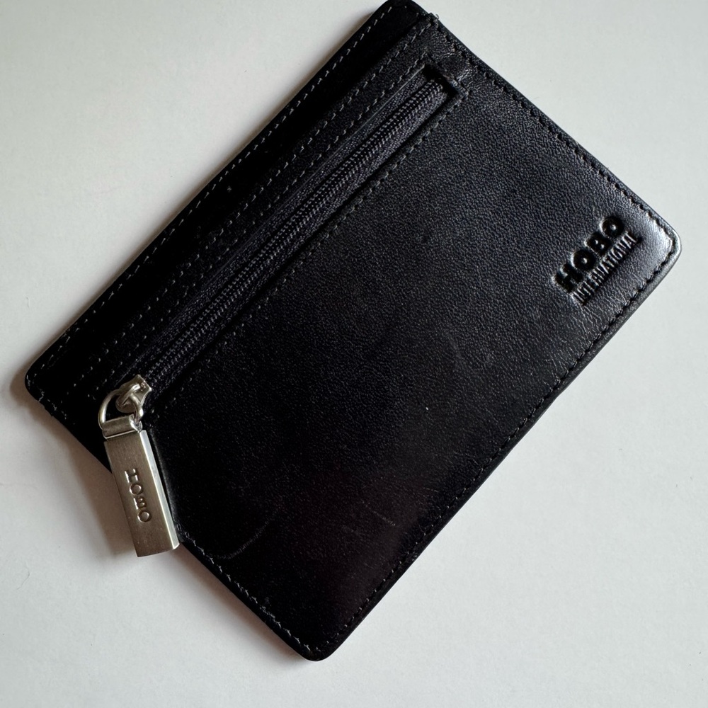 HOBO Black Key & Card Holder with Matte Finish